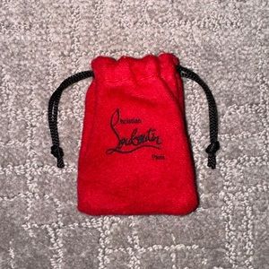 Christian Louboutin Red Mini Felt Accessory Bag